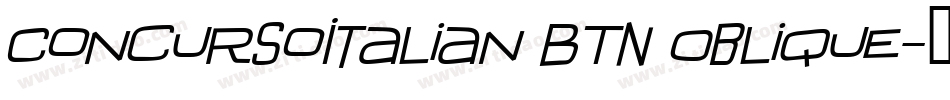 ConcursoItalian BTN Oblique字体转换